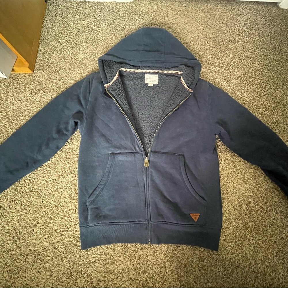 Weatherproof Vintage 1948 Sherpa-Lined Full Zip Hoodie – Men’s Medium